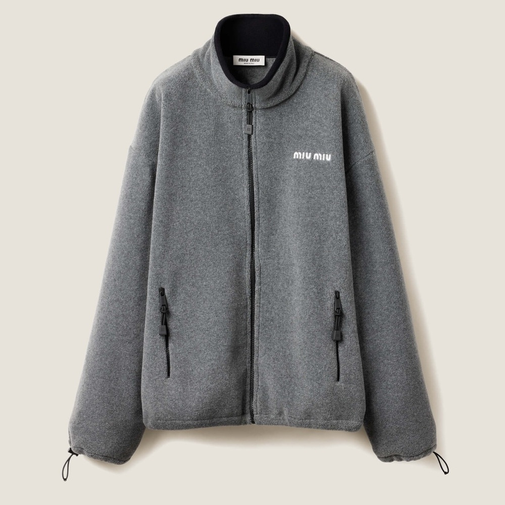 Miu Miu Fleece zipper jacket｜L